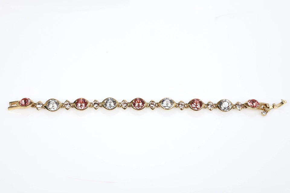 纪梵希 283703 女式线条手链玫瑰桃色多色/金色 7.5 — 第 3/4 张图片