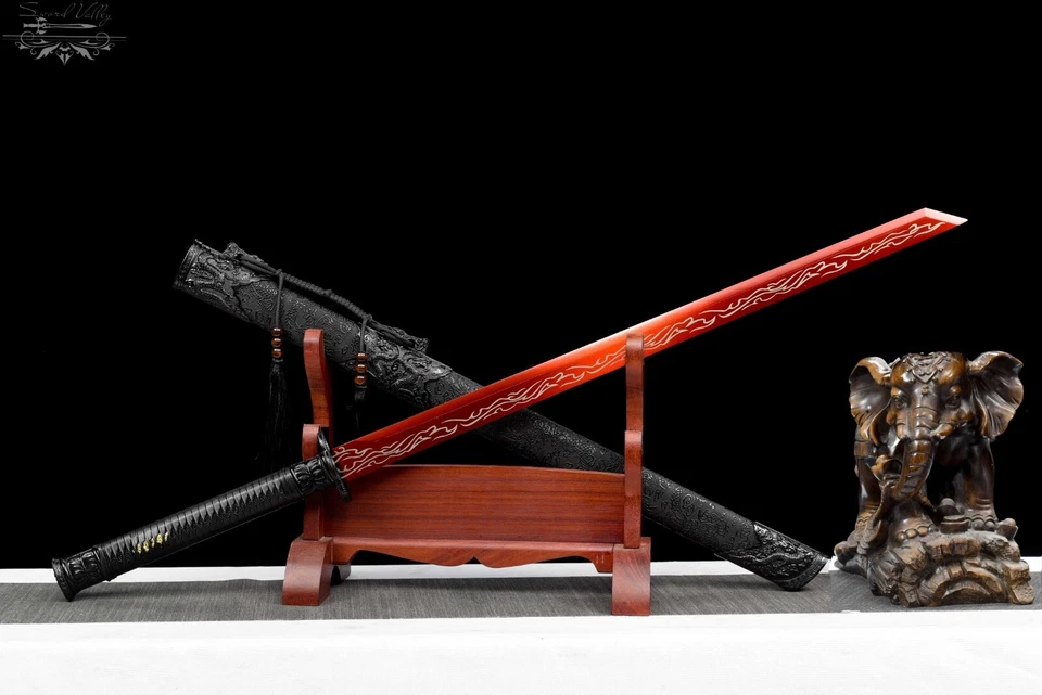 Handmade Sword/Real Katana/Full Tang/Fighting Master/High Manganese Steel/Combat - Image 2 of 4