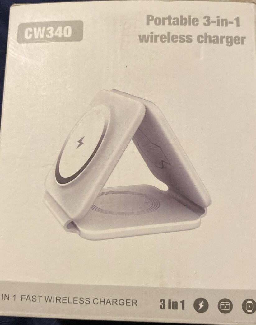 3-in-1 Charging Station for Apple Devices - Perfect for iPhone, Airpods, and Apple Watch with Efficient Multi-Device Charging-image