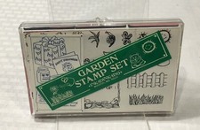 INKADINKADO RUBBER STAMP SET / SET OF 20 GARDEN STAMP SET / IN CASE