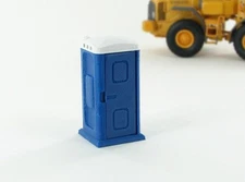 1:50 BLUE WHITE CONSTRUCTION SITE PORTA-POTTY PLASTIC 3D TO SCALE DIORAMA PART