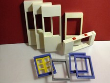 Playmobil Wandelemente Fenster Polizeistation Schule Haus 3988 Ersatzteile