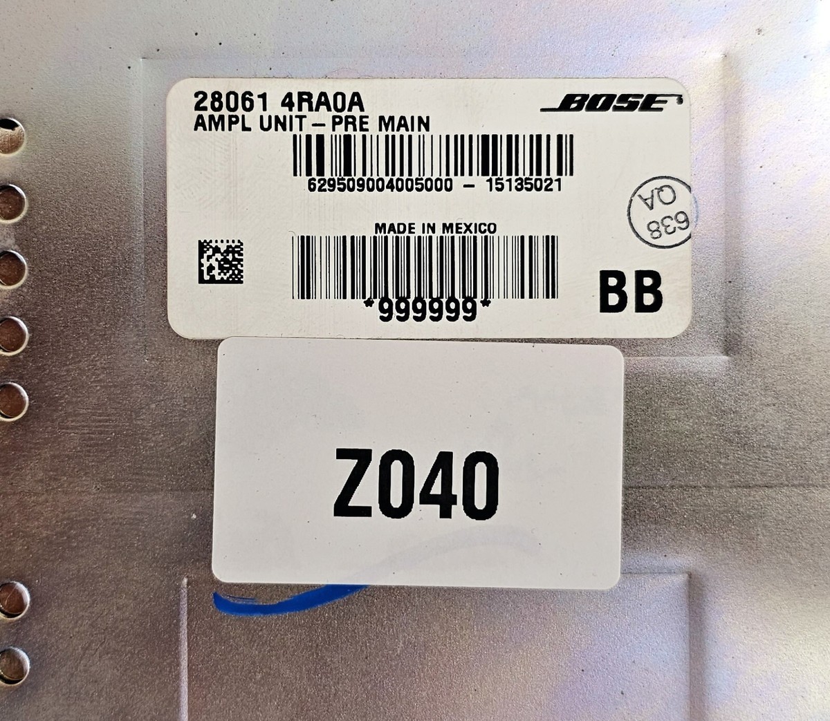 28061-4RA0A Nissan Maxima 2016-2018 Bose Stereo Radio Audio System