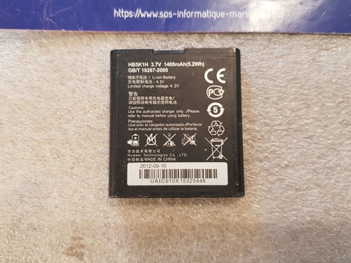 Batterie HB5K1H Originale HUAWEI 3.7 V - 1400 mAh HUAWEI Ascend Y200 - Picture 3 of 4