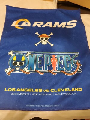 One Piece LA Rams Rally Towel Rams vs Cleveland Collectible | eBay