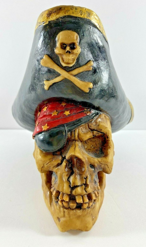 Vintage Eye Patch Pirate Skull Piggy Bank