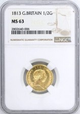 1813 Half Guinea Military Type