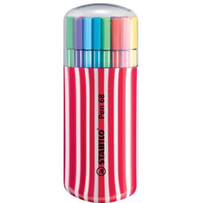 STABILO Fasermaler Pen 68, 20er Zebrui, beere