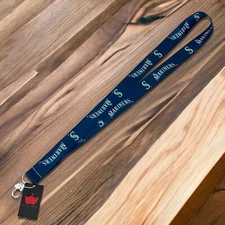 MLB Official Aminco Seattle Mariners Lanyard Blue w Silver Metal Clip NWT