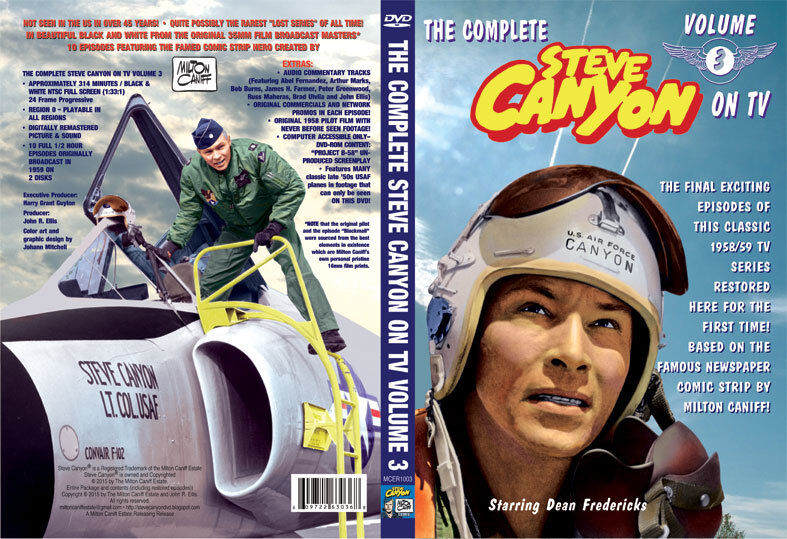ALL NEW Steve Canyon TV VOL 3 DVD features final 10 shows ALL NEW Steve Canyon TV VOL 3 DVD features final 10 shows