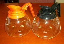 For BUNN- 2 Pk. - 64 oz. Commercial Coffee Pot/Carafe/Decanter-Black&Orange-NEW