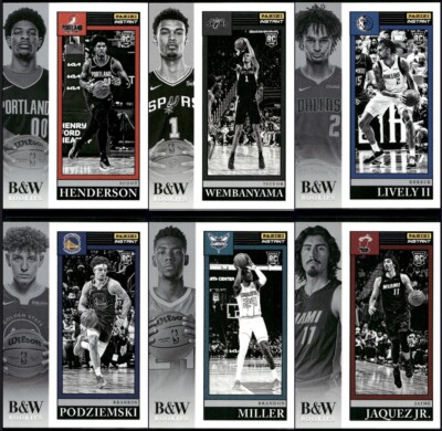 2023-24 Panini Instant NBA - BLACK & WHITE ROOKIES 1/326 SP - Pick A Card - RC