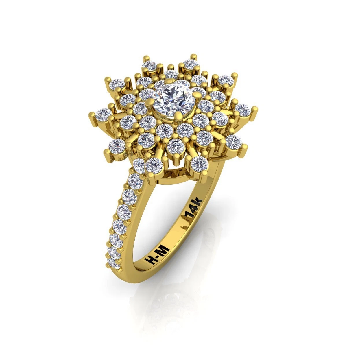 Diamond sun best sale ring