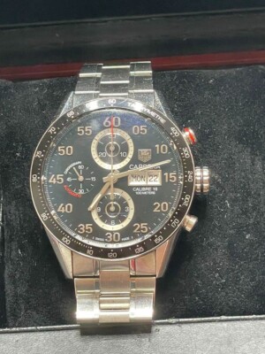 [Mint] TAG Heuer Watch CV2A10 BA0796 Carrera Calibre 16 Day Date Chronograph JP