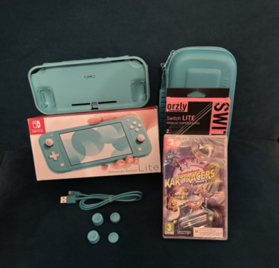 Nintendo Switch Lite Türkis 32GB Originalverpackt mit Spiel und viel Zubehör
