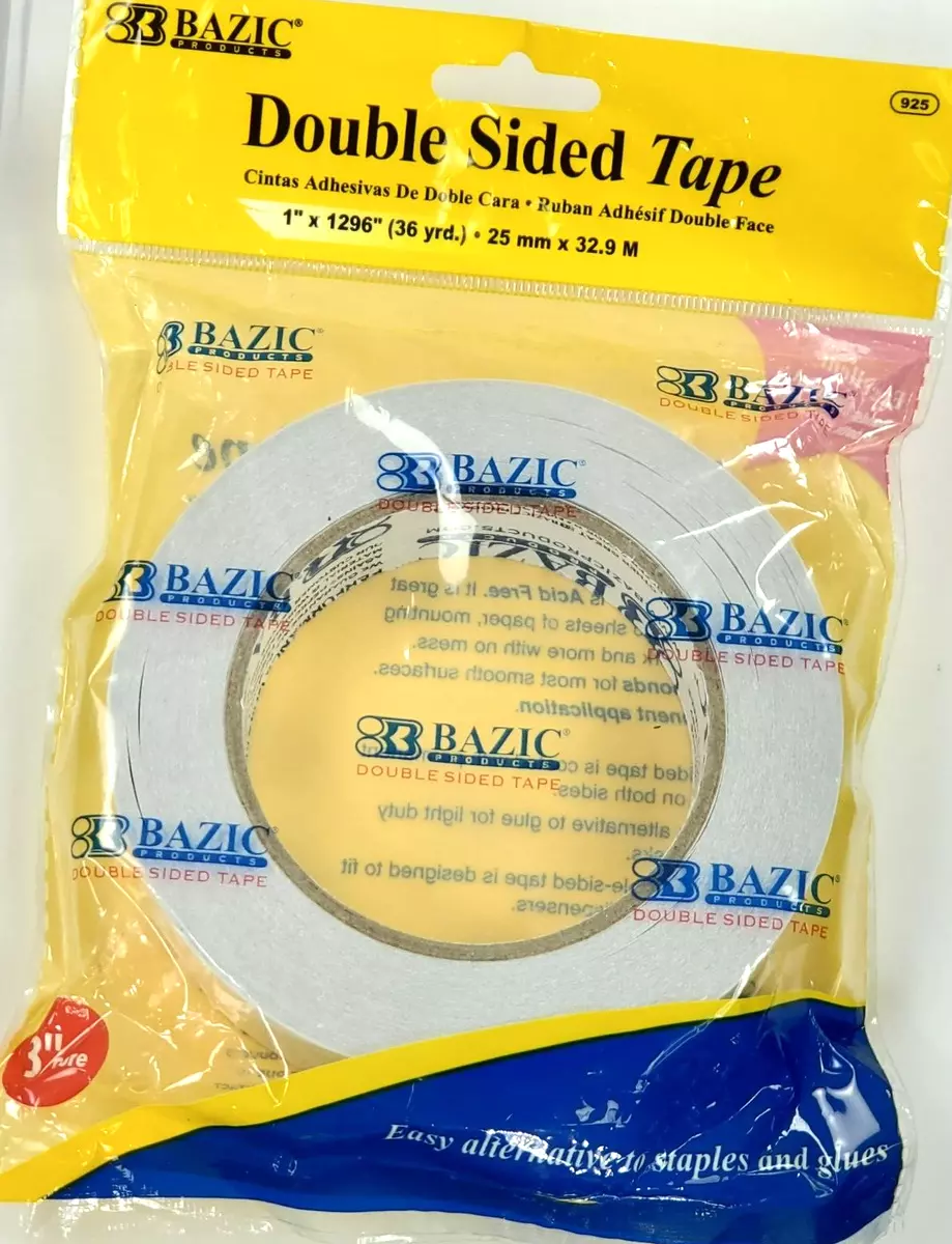 Double Sided Adhesive Tape, 1 Wide X 36yds Long