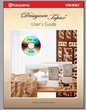 Husqvarna Viking Designer Topaz Guide Manual PDF on CD or DWNLD FREE SHIP