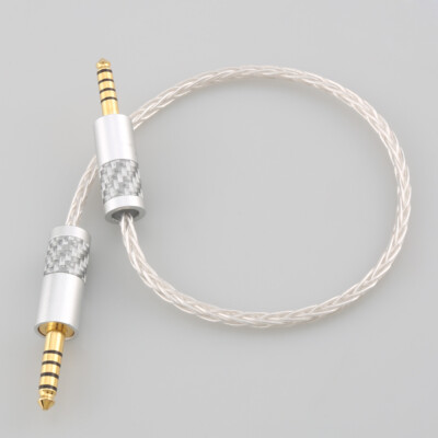 8 Cores OCC Copper 4.4mm Balanced Male To 4.4 Male Plug Audio Adapter Cable Wire