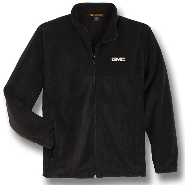 GMC Black Full Zip Fleece Jacket eBay