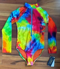 NWT Polo Ralph Lauren Girl's One Piece Tie Dye Swimming Suit Color Multi Size 7