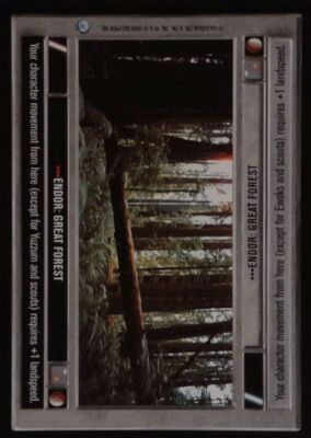 4x  Endor: Great Forest - Darkside - Fixed - 2000 Copyright Ungraded Death Star 