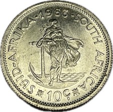 South Africa - 1963 - 10 Cents