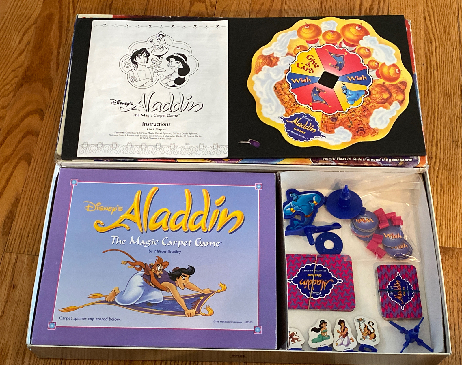 Disney's Aladdin The Magic Carpet Ride Board Game Milton Bradley Complete!  1992 | eBay