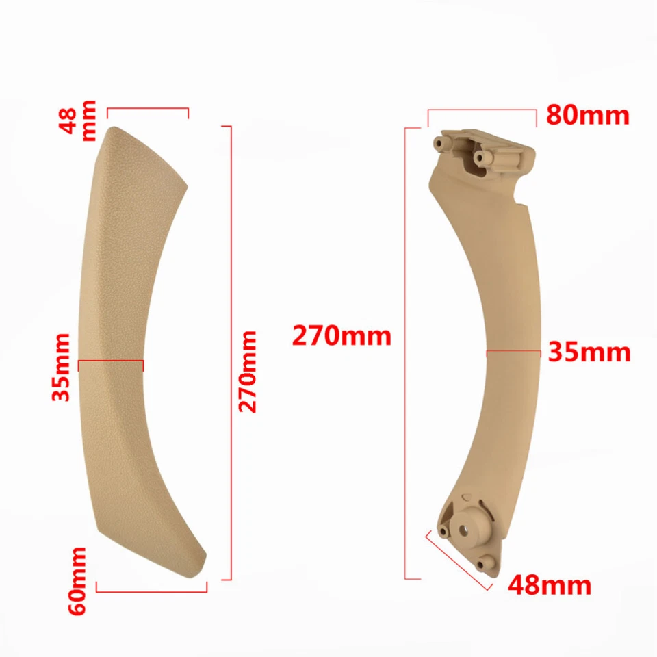 Moldura de panel de manija de puerta interior L&R para BMW 3i E90 E91 318i 320i 328i 2005-2012 Foto 4 de 4