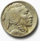 1919 5c Buffalo Nickel Five Cents Philadelphia