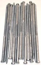 (15) Galvanized Hex Head 1/2 x 16 Lag Bolts Wood Screws