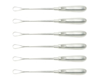 6 Sims Uterine Curette 11'' (27.9cm) Sharp Blade Size 5 OB/Genecology Instrument