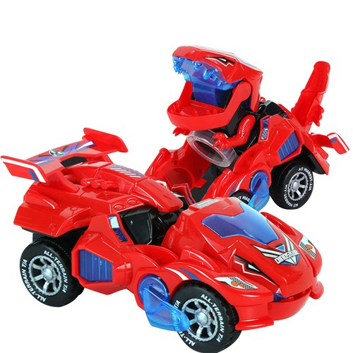 Transforming Dinosaur LED Car Transformer Toy Car Gift for Kids 3+ Years Old - Picture 17 of 26