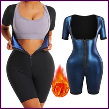 Women Sauna Suit Sweat Shirts Slimming Hot Thermal Fat Burning Shaper Waist