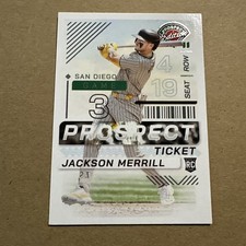 2024 Panini Prospect Edition Baseball Jackson Merrill PROSPECT TICKET RC #27  