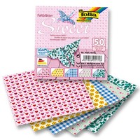 Origami FaltbläTter Sweet, 15 X 15 Cm, Sortiment, 50 Blatt - Faltpapier