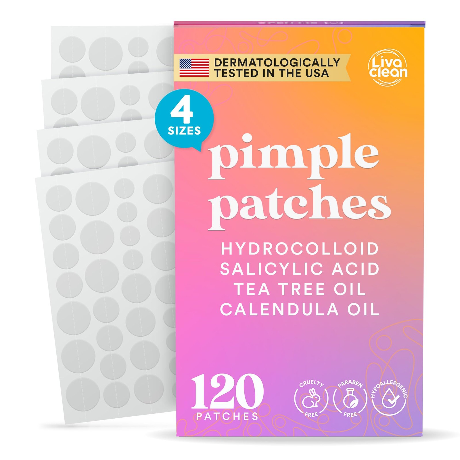 120 CT Pimple Patches - Spot w/ Tea Tree 8 mm, 10 12 14 mm