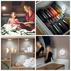Wireless Motion Sensor LED Night Light - Battery Operated Puck Lights ...