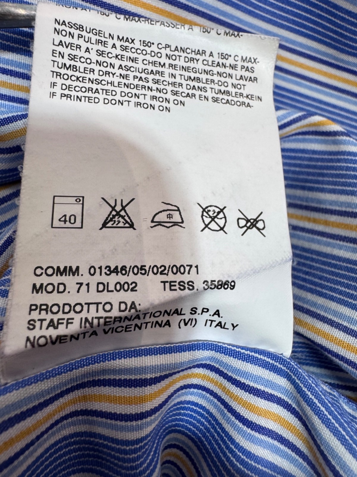 Dsquared2 CONTRAST Collar Button Front Shirt XXL … - image 19