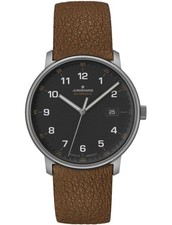 Reloj Junghans Form A Titan 40 mm esfera negra correa cuero 27/2002.00