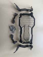 BMW R1200 GS & GSA Headlight Guard, Steel Grille and Perspex, Black & Clear