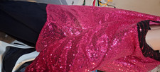 Zara Women s Pink Sequin Cut-Out Long Sleeve ...