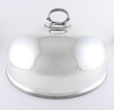 Victorian Silver Plated Meat Dome. Large Xmas Turkey Food Cover. Mappin & Webb