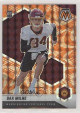 2021 Panini Mosaic Rookies Reactive Orange Mosaic Prizm Dax Milne #400 7l6