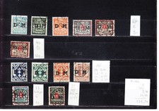 Danzig D 40 und weitere Dienstmarken Euro 139