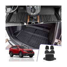 Rongtaod Floor Mats Compatible with 2017-2022 Honda CRV Cargo Liner Trunk Mat...