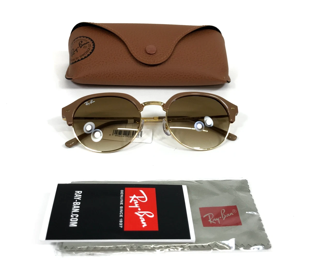Ray様 Ray-Ban Sunglasses RB4429 6721/51 Brown on Gold Round with