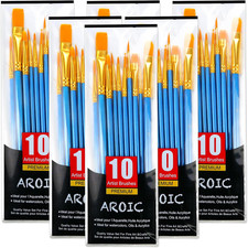 60 Pcs Paint Brushes, Acrylic Paint Brush Set for Oil  Watercolor
