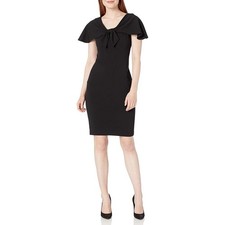 Calvin Klein Little Black Dress Womens Size 10 Classic Career Office Work Party