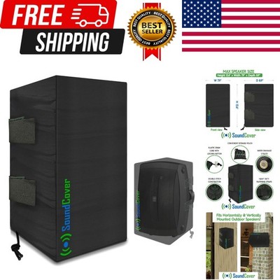 The  Light Outdoor Speaker Covers for C-Bracket Mounted Speakers    210T Poly...