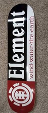 Element Skateboard Deck Blk/Wht/Red unused Ni...